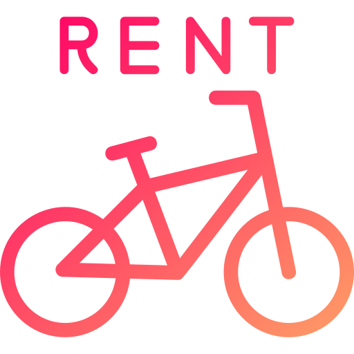 wypożyczalnia rowerów Generic gradient fill ikona