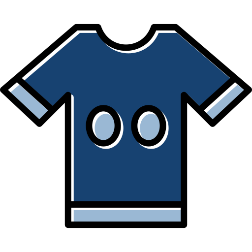 camiseta de fútbol Generic color lineal-color icono