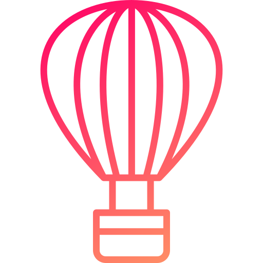 balon na gorące powietrze Generic gradient outline ikona