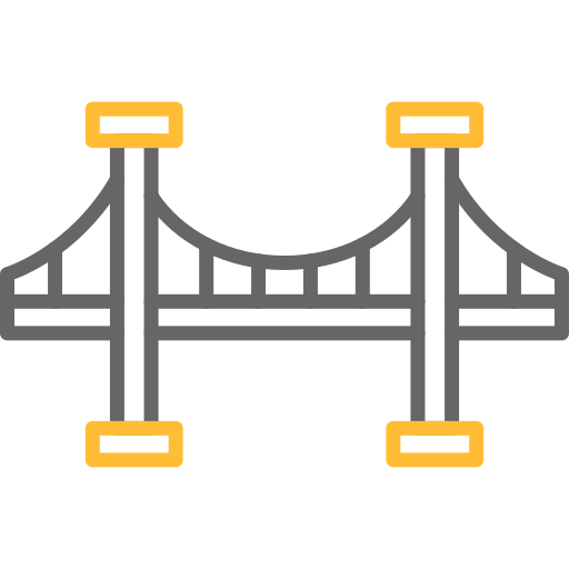 Мост Generic color outline иконка
