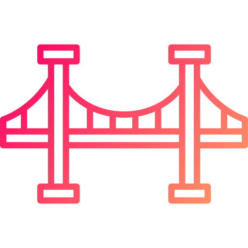 Bridge Generic gradient outline icon