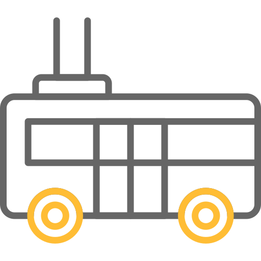 Trolleybus Generic color outline icon
