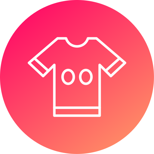 voetbal shirt Generic gradient fill icoon