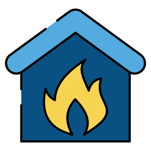 pożar domu Generic color lineal-color ikona