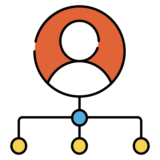 ユーザーネットワーク Generic color lineal-color icon