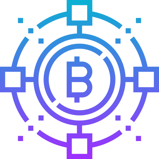blockchain Meticulous Gradient ikona