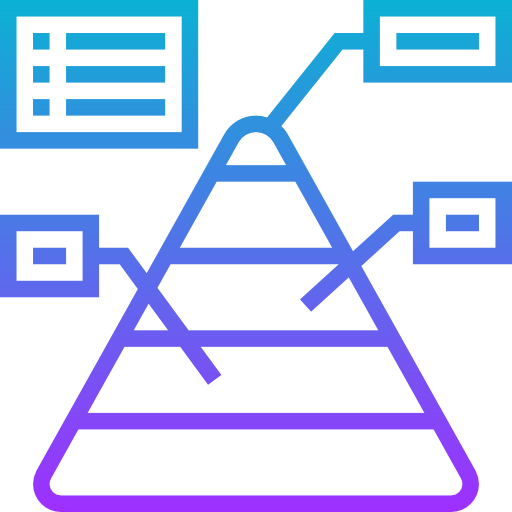 piramide Meticulous Gradient icoon