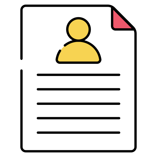 Resume Generic color lineal-color icon