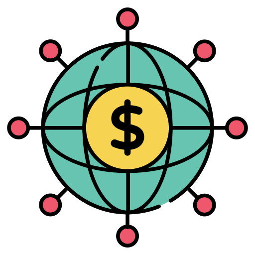 gospodarka światowa Generic color lineal-color ikona