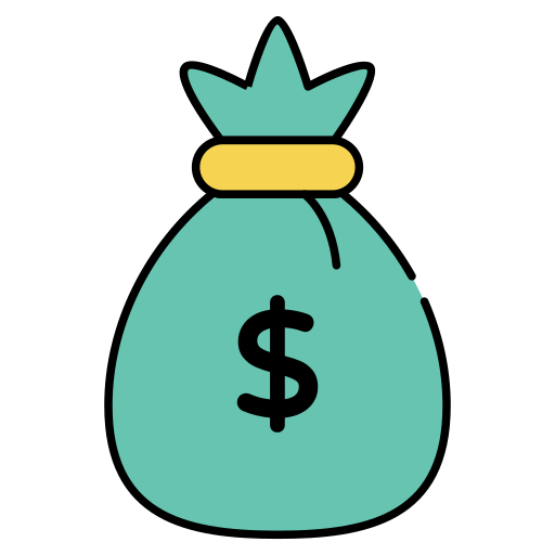 Money sack Generic color lineal-color icon