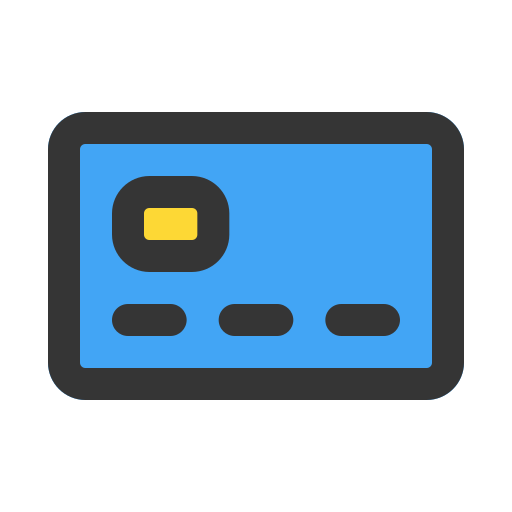 tarjeta de cajero automático Generic color lineal-color icono