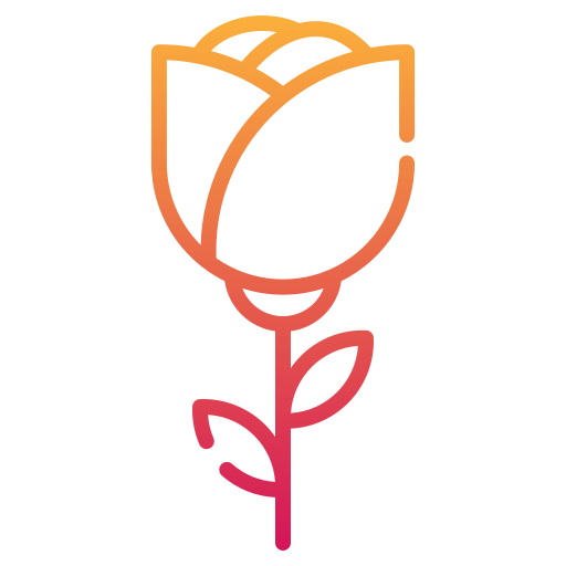 rose Generic gradient outline icon
