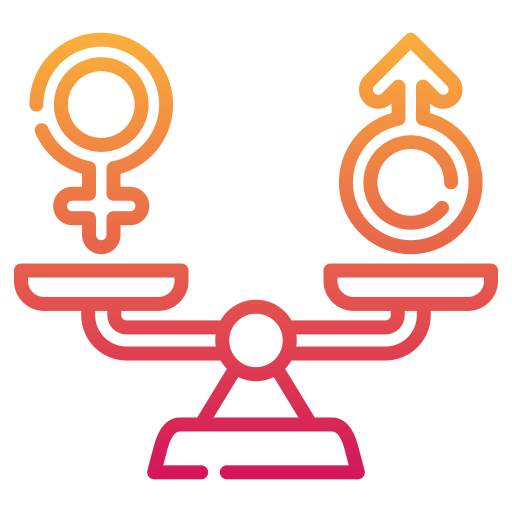 parità dei sessi Generic gradient outline icona