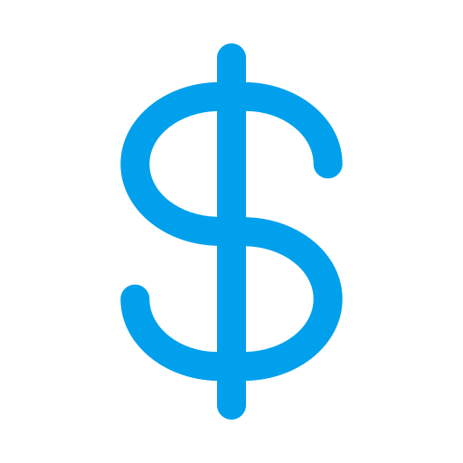 symbole du dollar Generic color fill Icône