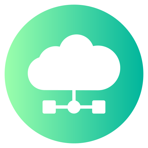 computación en la nube Generic gradient fill icono