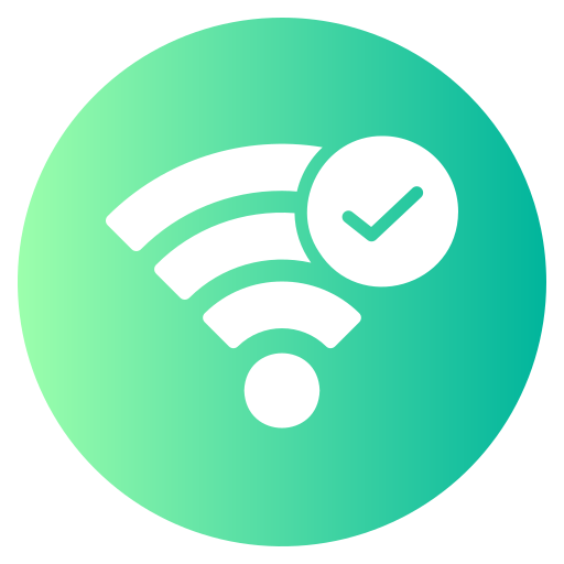 segnale wi-fi Generic gradient fill icona