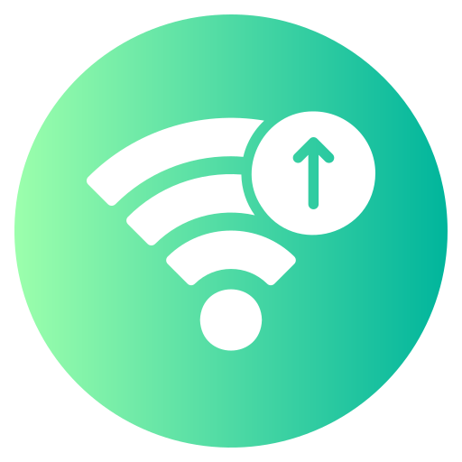 segnale wi-fi Generic gradient fill icona
