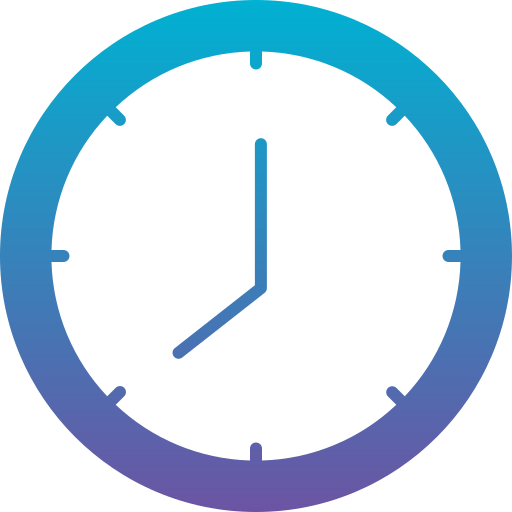 orologio Generic gradient fill icona