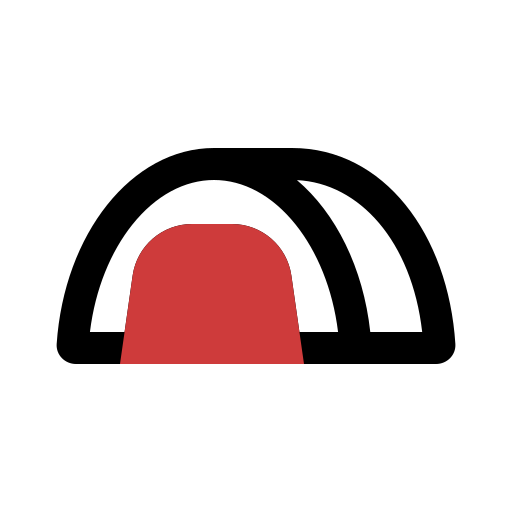 carpa para camping Generic color lineal-color icono