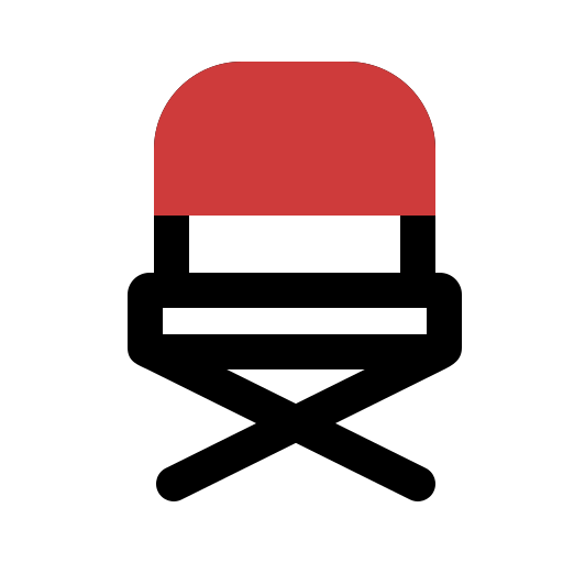 silla plegable Generic color lineal-color icono