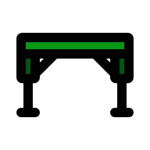 mesa plegable Generic color lineal-color icono