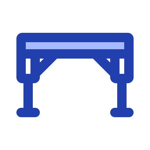 mesa plegable Generic color lineal-color icono