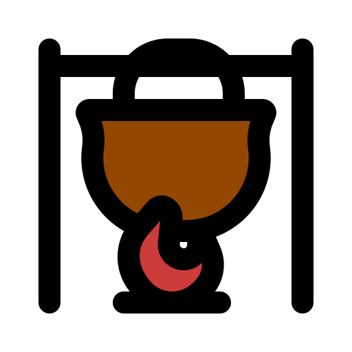 caldero colgado Generic color lineal-color icono
