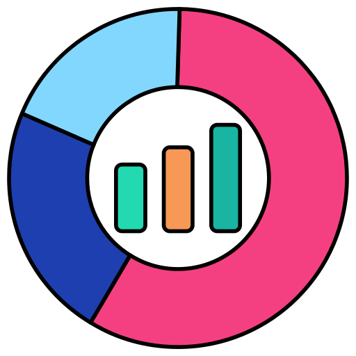 statystyka Generic color lineal-color ikona