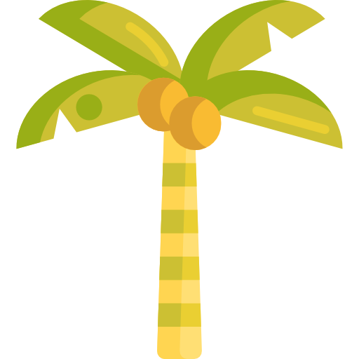 drzewo palmowe Flaticons Flat ikona