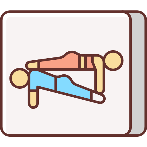 acroyoga Flaticons Lineal Color icono