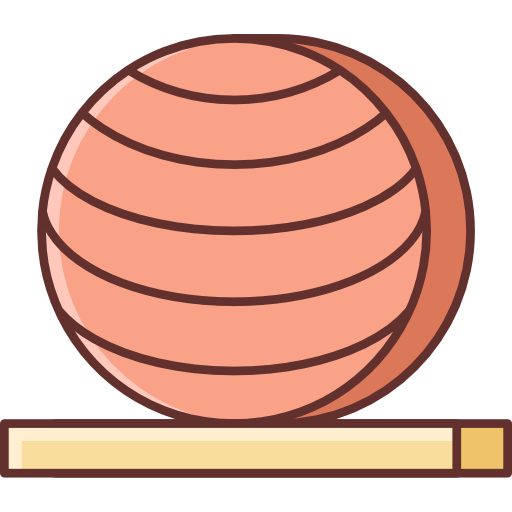 bola de equilibrio Flaticons Lineal Color icono