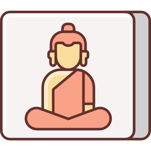 boeddha Flaticons Lineal Color icoon