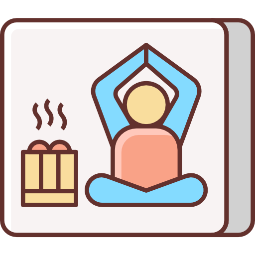 yoga Flaticons Lineal Color icon