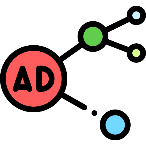 広告 Detailed Rounded Lineal color icon