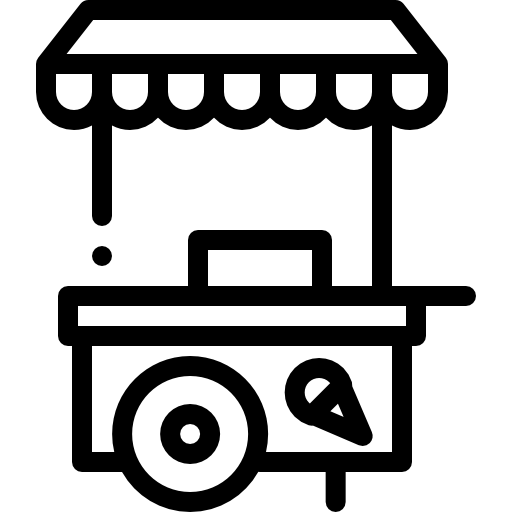 フードカート Detailed Rounded Lineal icon