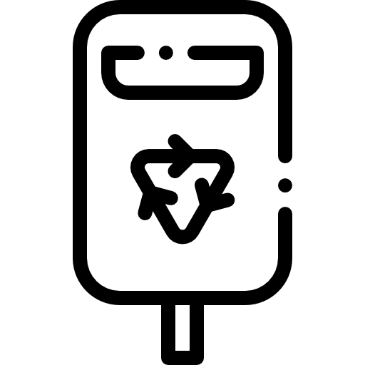 basura Detailed Rounded Lineal icono