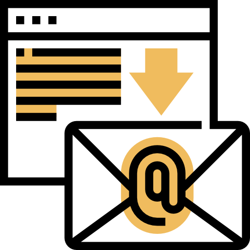 email Meticulous Yellow shadow icon