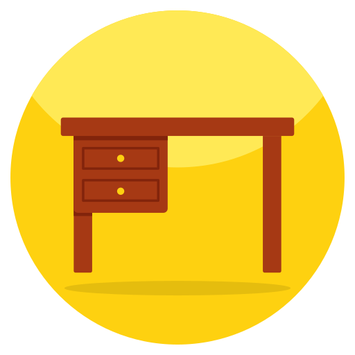 houten bureau Generic Others icoon