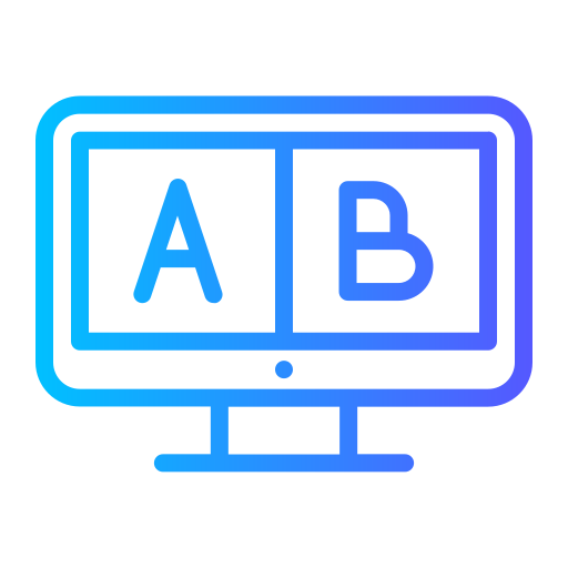 ab-testen Generic gradient outline icoon