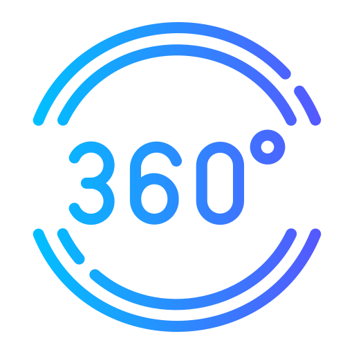 360 stopni Generic gradient outline ikona