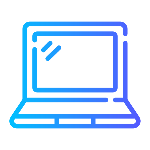 computadora portátil Generic gradient outline icono