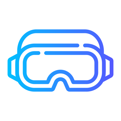 auriculares de realidad virtual Generic gradient outline icono