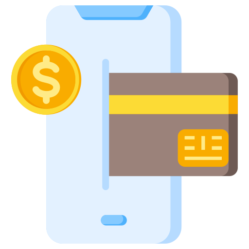 płatności mobilne Generic color fill ikona