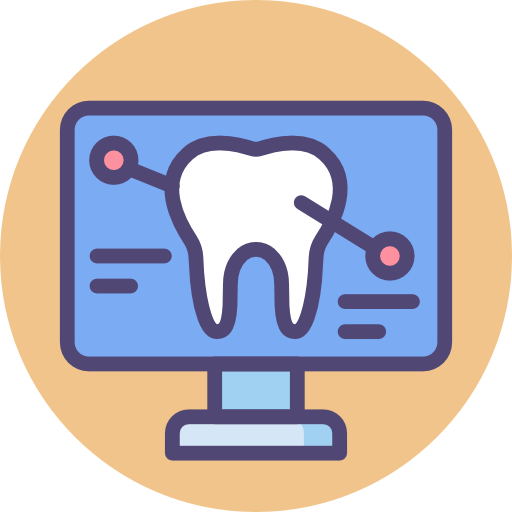 dente Flaticons Lineal Color icona