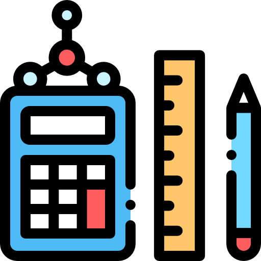 matemáticas Detailed Rounded Lineal color icono