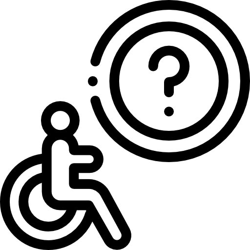 disabilitato Detailed Rounded Lineal icona