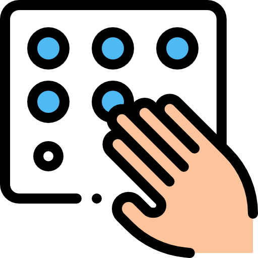 Braille Detailed Rounded Lineal color icon
