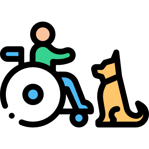 Disabled Detailed Rounded Lineal color icon