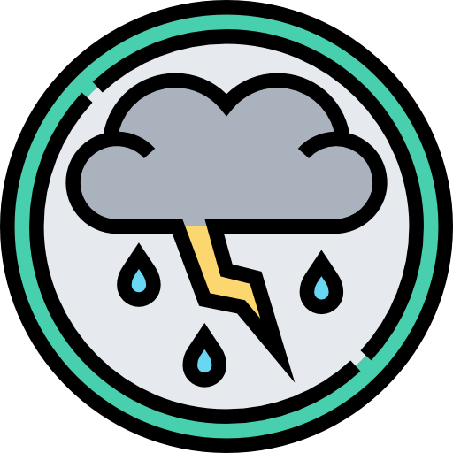 Thunderstorm Meticulous Lineal Color icon