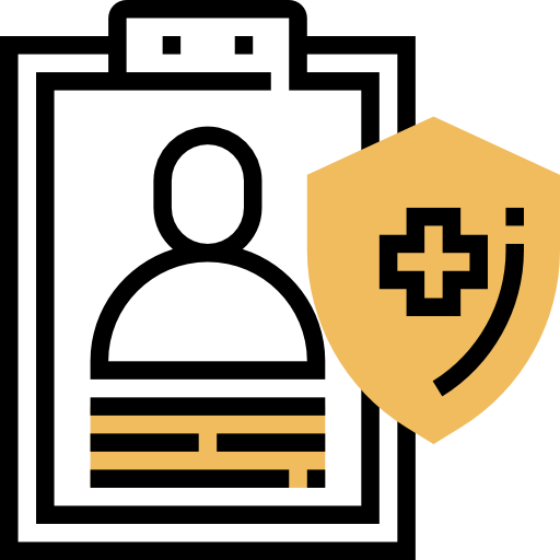 seguro de salud Meticulous Yellow shadow icono